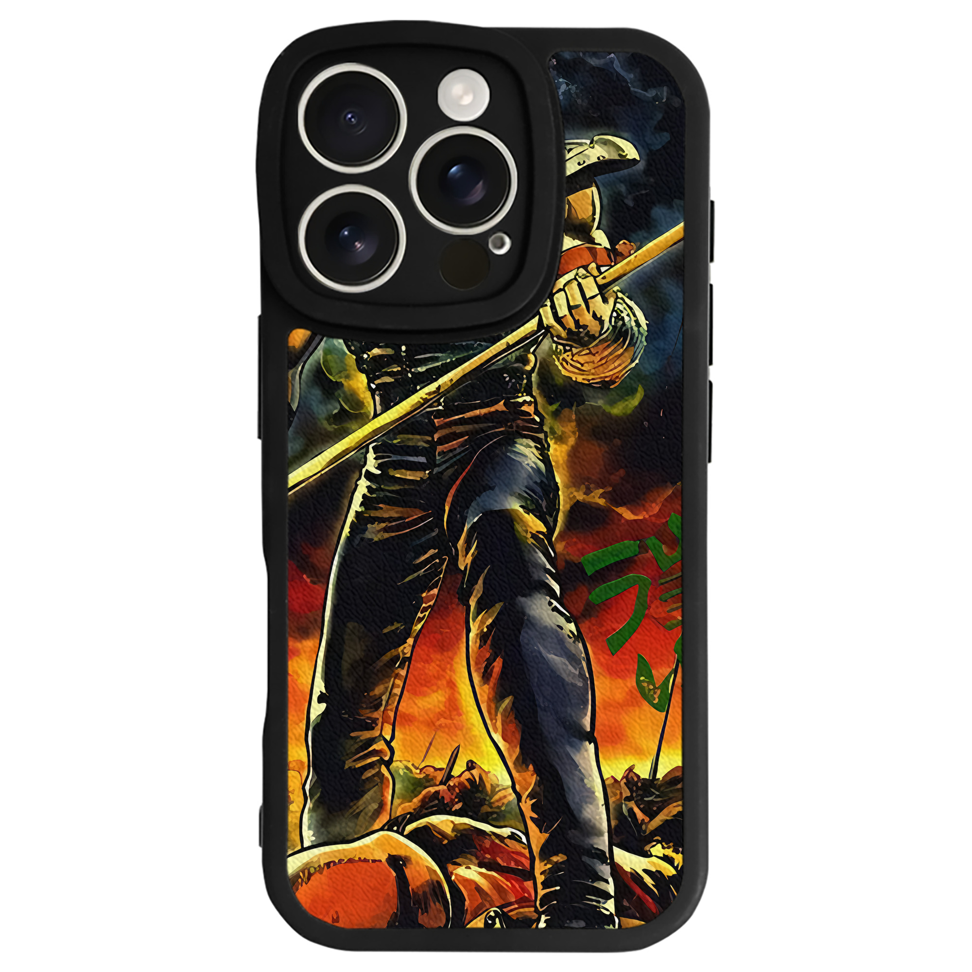 （画像用） 北斗の拳 Fist of the North Star 【iPhone 16シリーズ対応】シリコンスマホケース（レザー調） 材質：シリコン